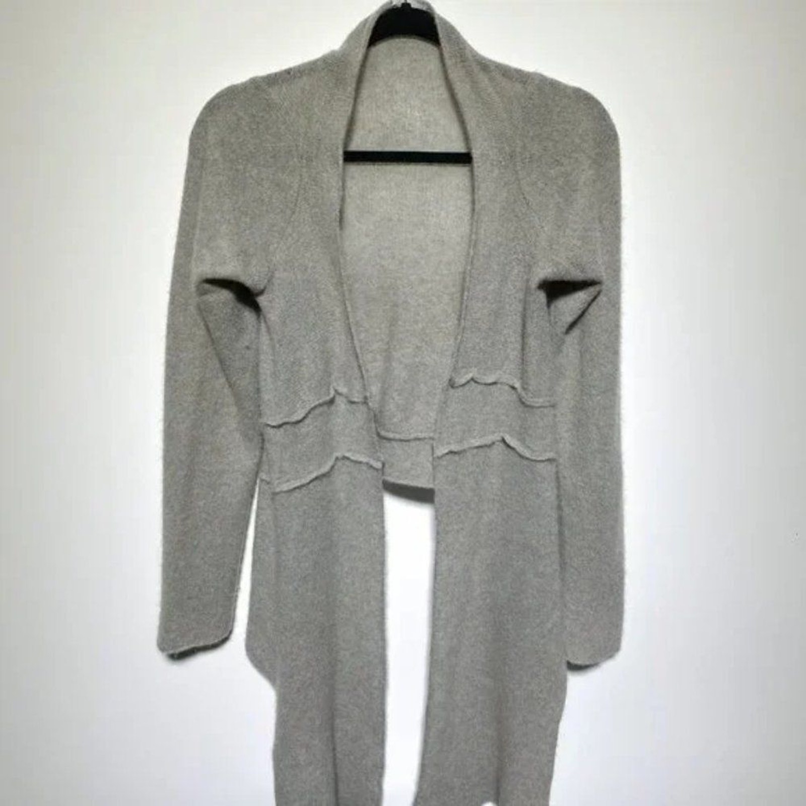 Cashmari Womens Grey Front Tie 100% Cashmere Sweater Size S